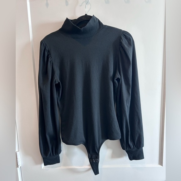 Chic Black Turtleneck Bodysuit - Picture 4 of 5